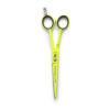 Witte rose line neon yellow sakset