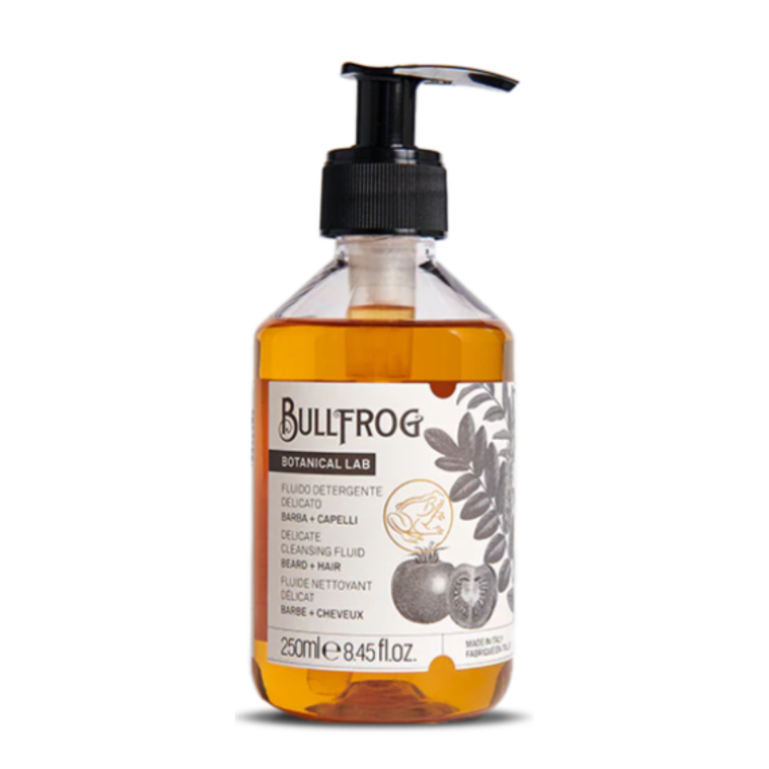 bullfrog shampoo hiuksille ja parralle